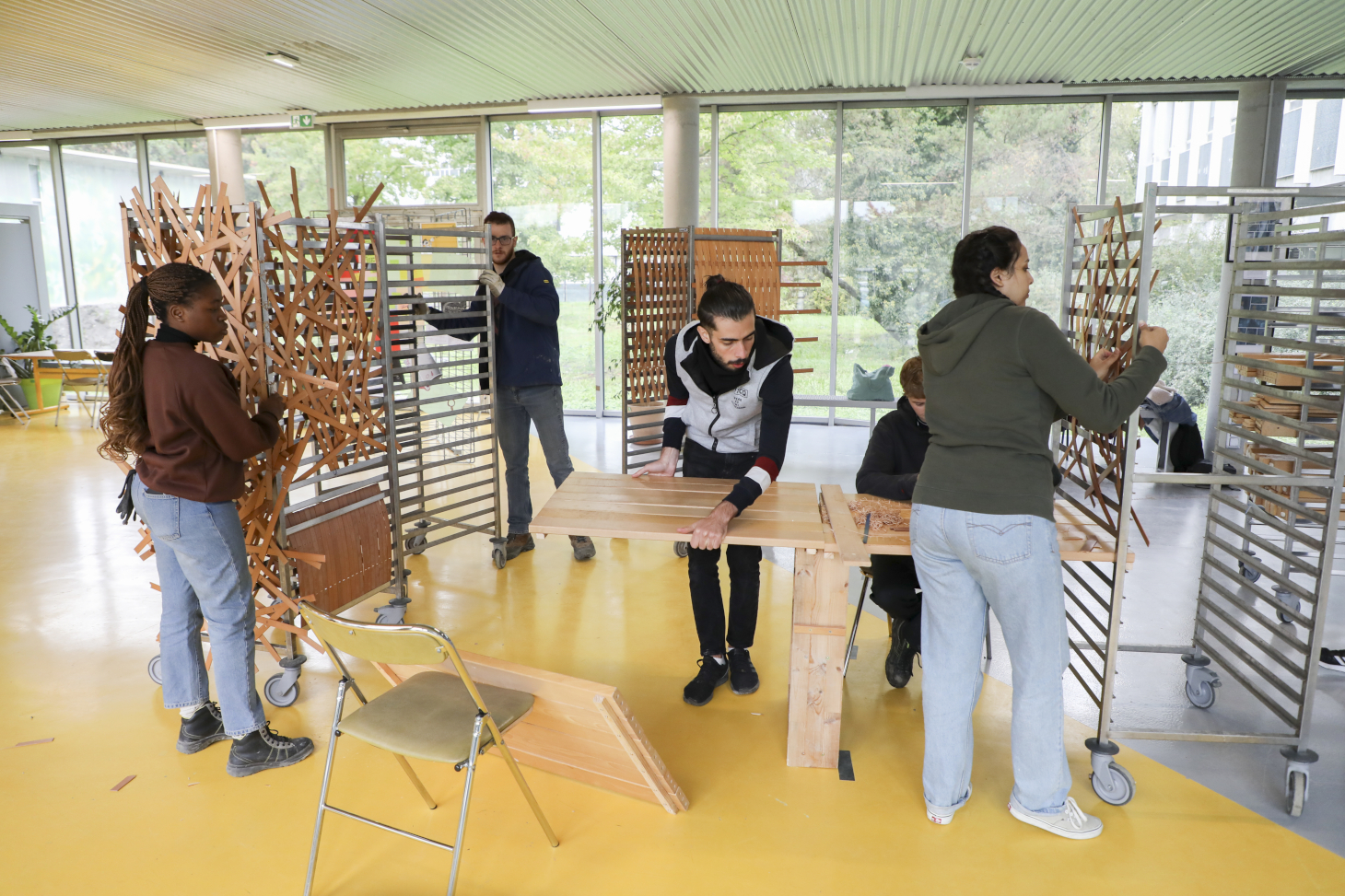 Mise en places des élèments du module d'intérieur