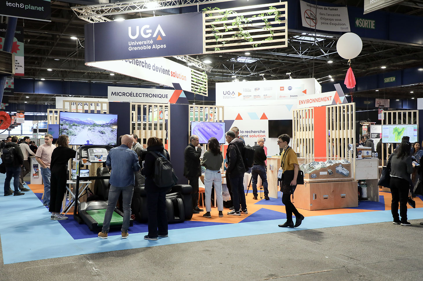 « ici, la recherche devient solution » le stand proposé par l'UGA lors de l'édition 2026 de tech&fest