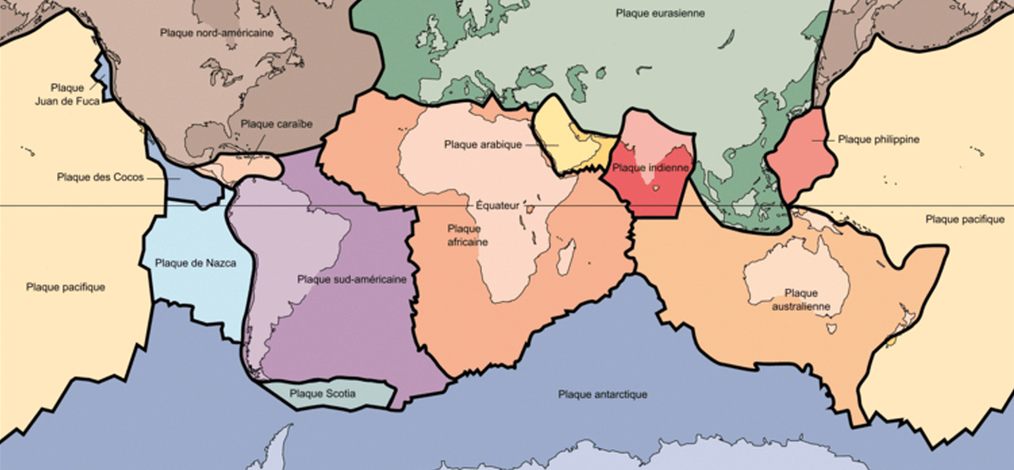 Location of global tectonic plates © USGS