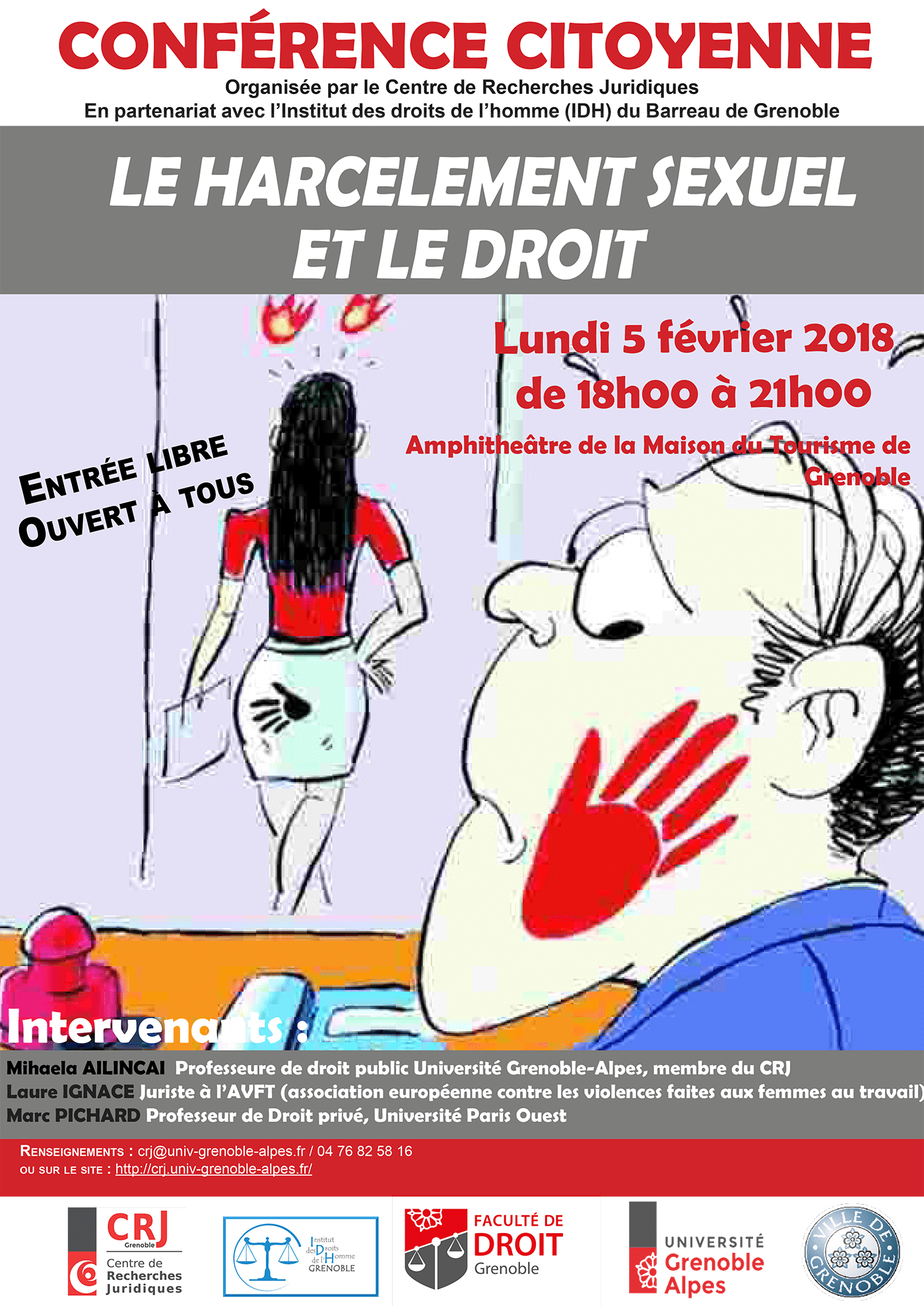 Conférence citoyenne : le harcélement sexuel et le droit - Université ...