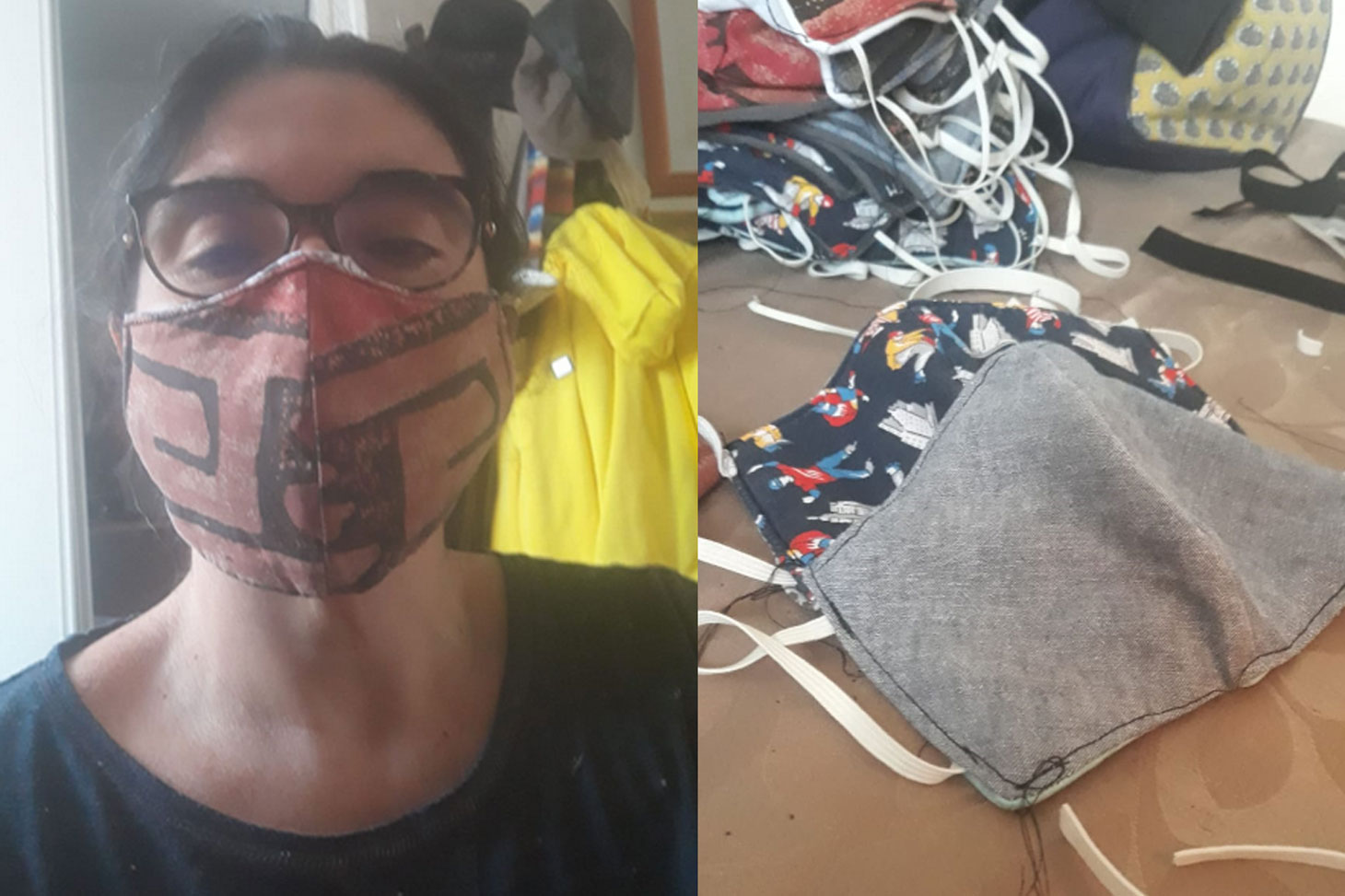 Annick Bousba a cousu près de 150 masques !