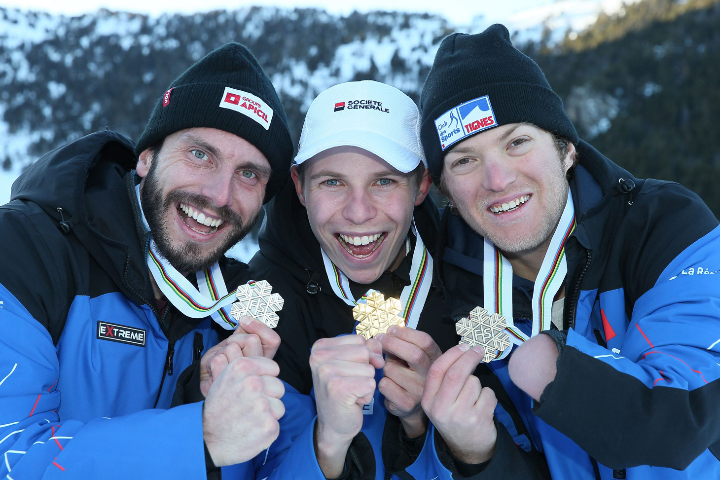 La médaille d'or d'Arthur Bauchet en slalom