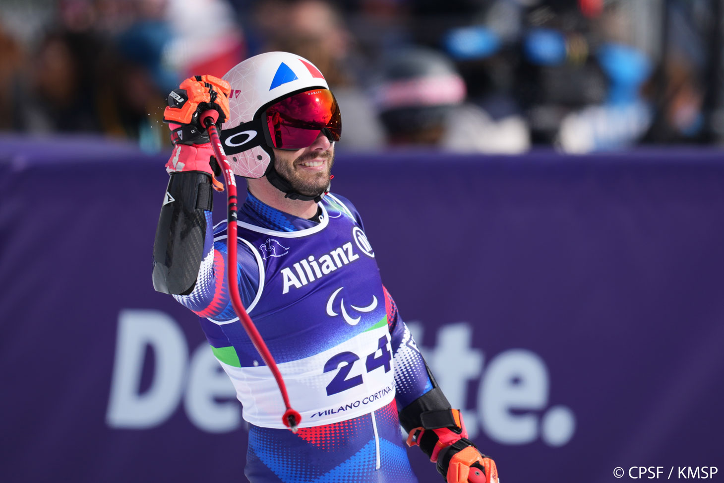 Jordan Broisin prend la 5e place du super-G © CPSF / KMSP