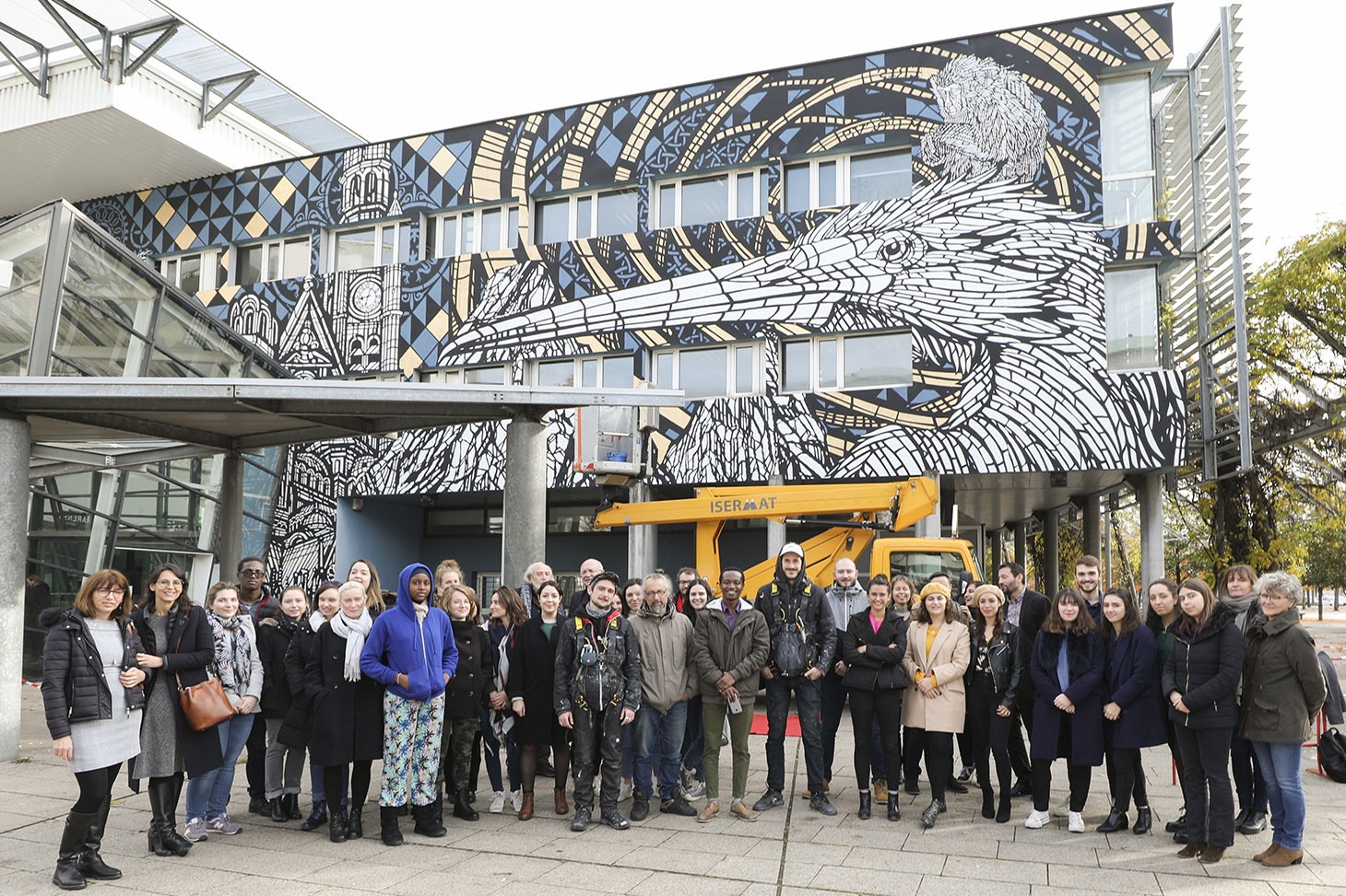 Inauguration d'une fresque de street art