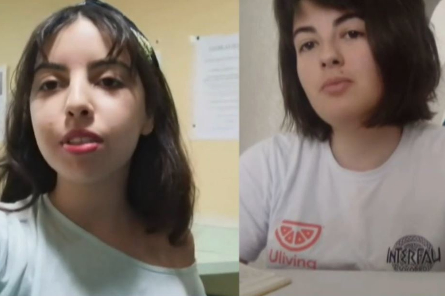 Salma et Anna-Béatrice, étudiantes en échange universitaire à l'ENSAG