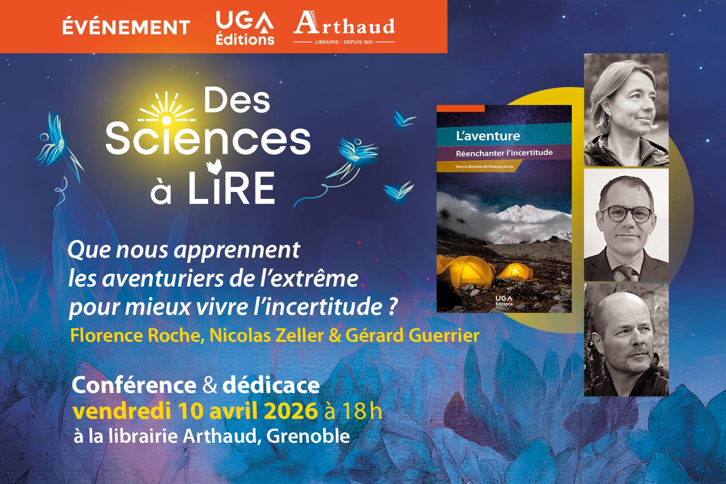 Des sciences à lire — Rencontre 2 : que nous apprennent les aventuriers de l’extrême pour mieux vivre l’incertitude ?