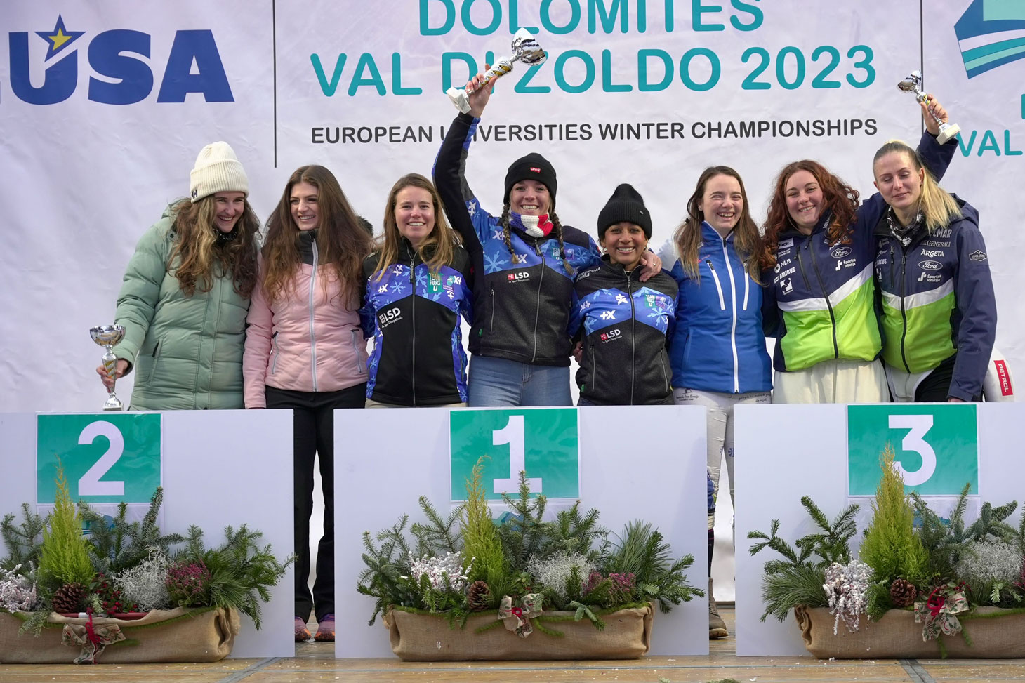 L’équipe féminine de ski alpin de l’UGA est championne d’Europe universitaire