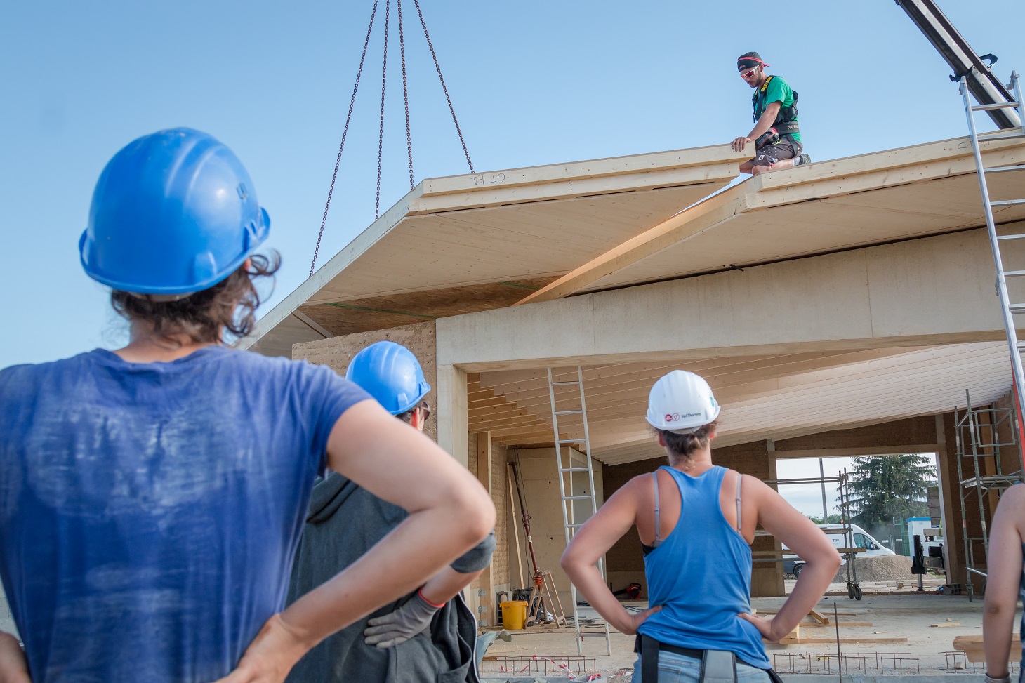 Un chantier de construction d'une maison