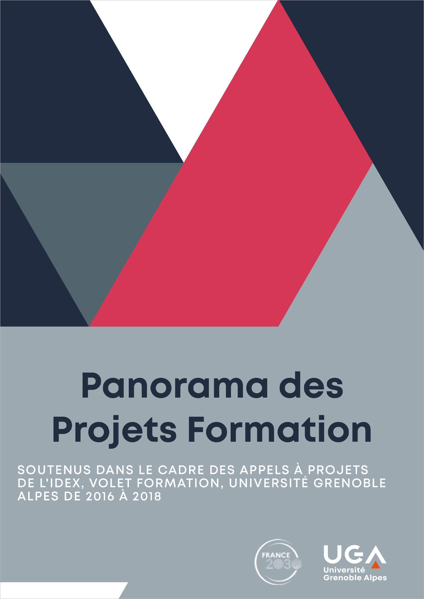 Couverture du bilan des projets du volet formation de l'Idex