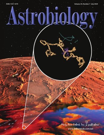 Couverture de la revue Astrobiology juillet 2024