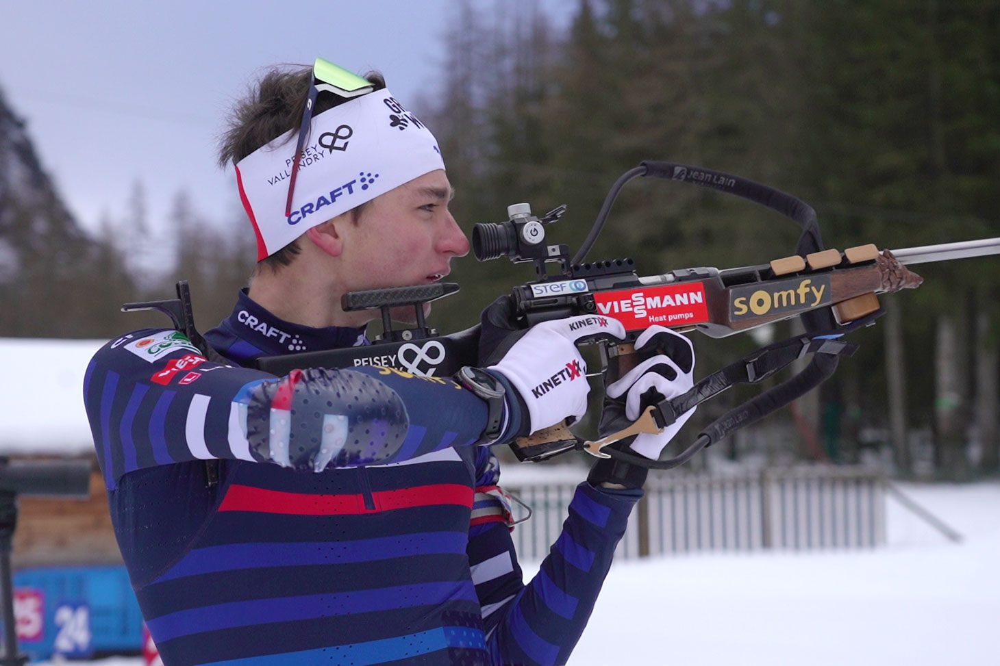 Éric Perrot, membre de l’équipe de France de biathlon et étudiant sportif de haut niveau à l’UGA © Éric Perrot