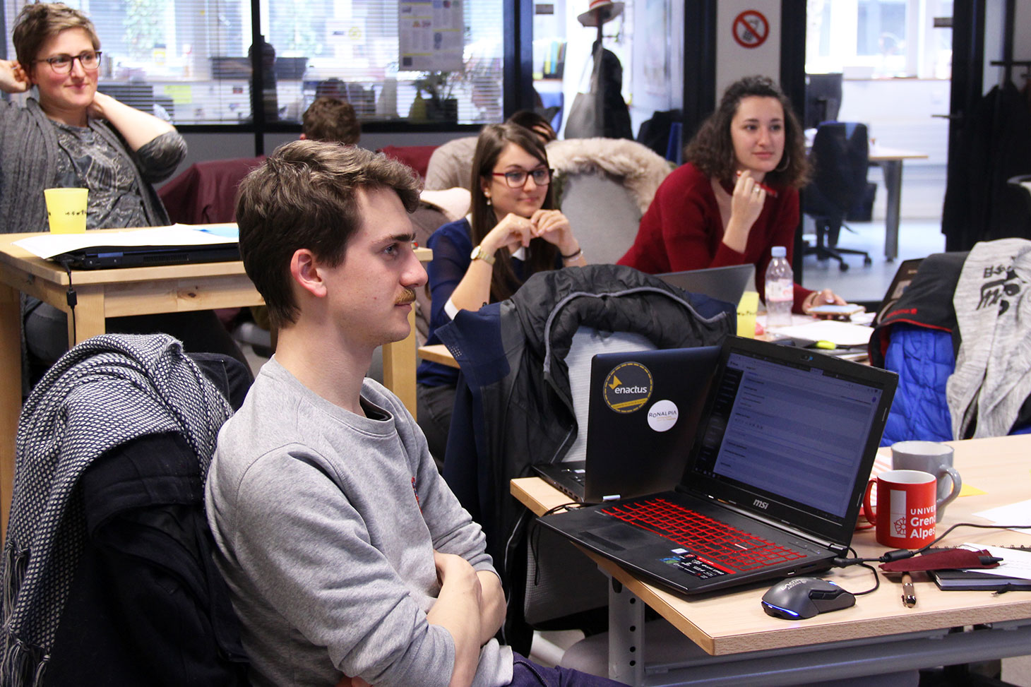 Les étudiants entrepreneurs à l'Université Grenoble Alpes.