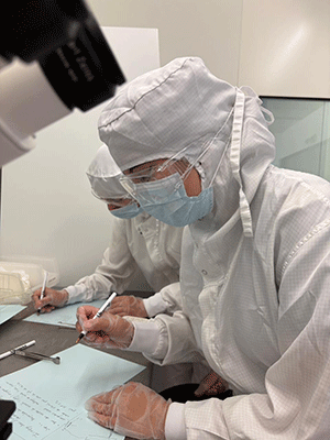 Les 15 étudiantes et étudiants de l'INSAT de Tunis venus se former à l'UGA à la microélectronique