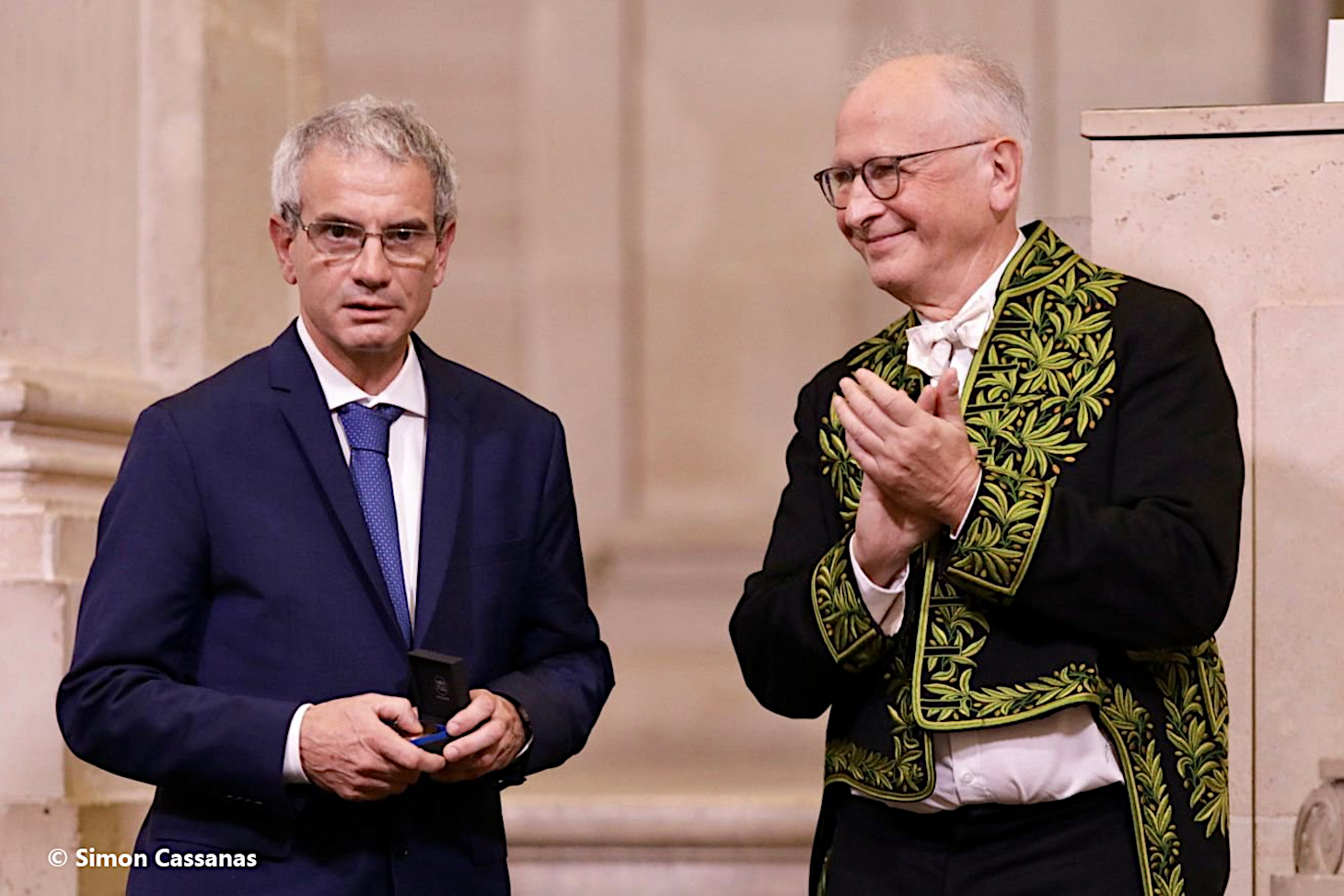 Jean-Louis Barrat lauréat du Grand Prix Fondation Michelin - Académie des sciences 2022 à l'Institut de France - Crédit photo Simon Cassanas