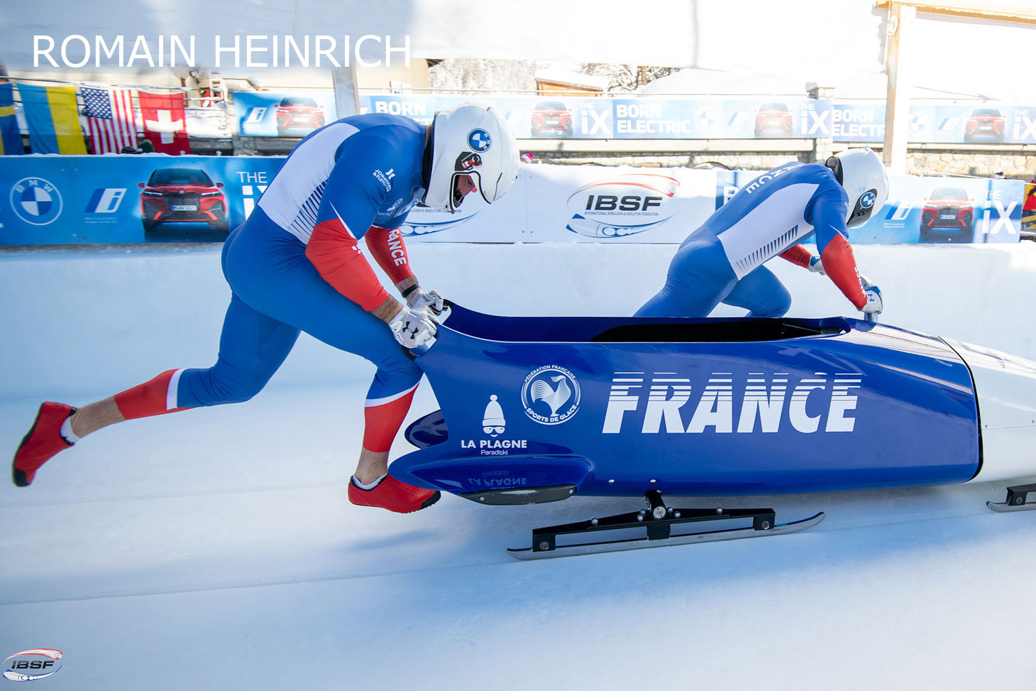 Romain Heinrich, diplômé de Grenoble INP - UGA. Equipe de France de bobsleigh © IBSF - Viesturs Lacis (@rekords)