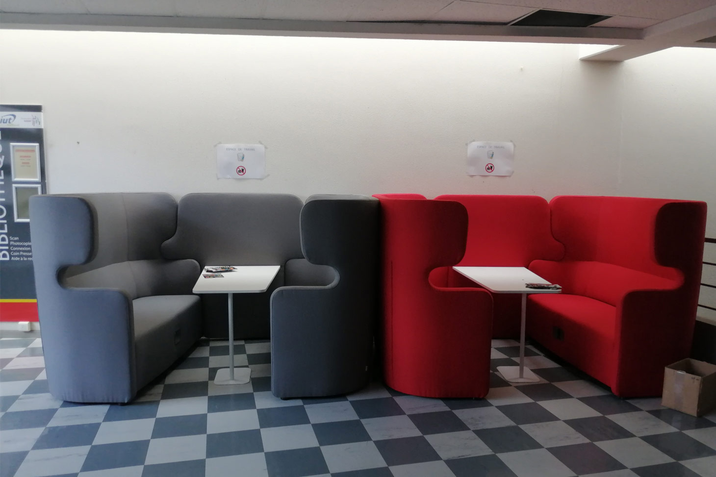 Espace de détente ou de travail au DSDA