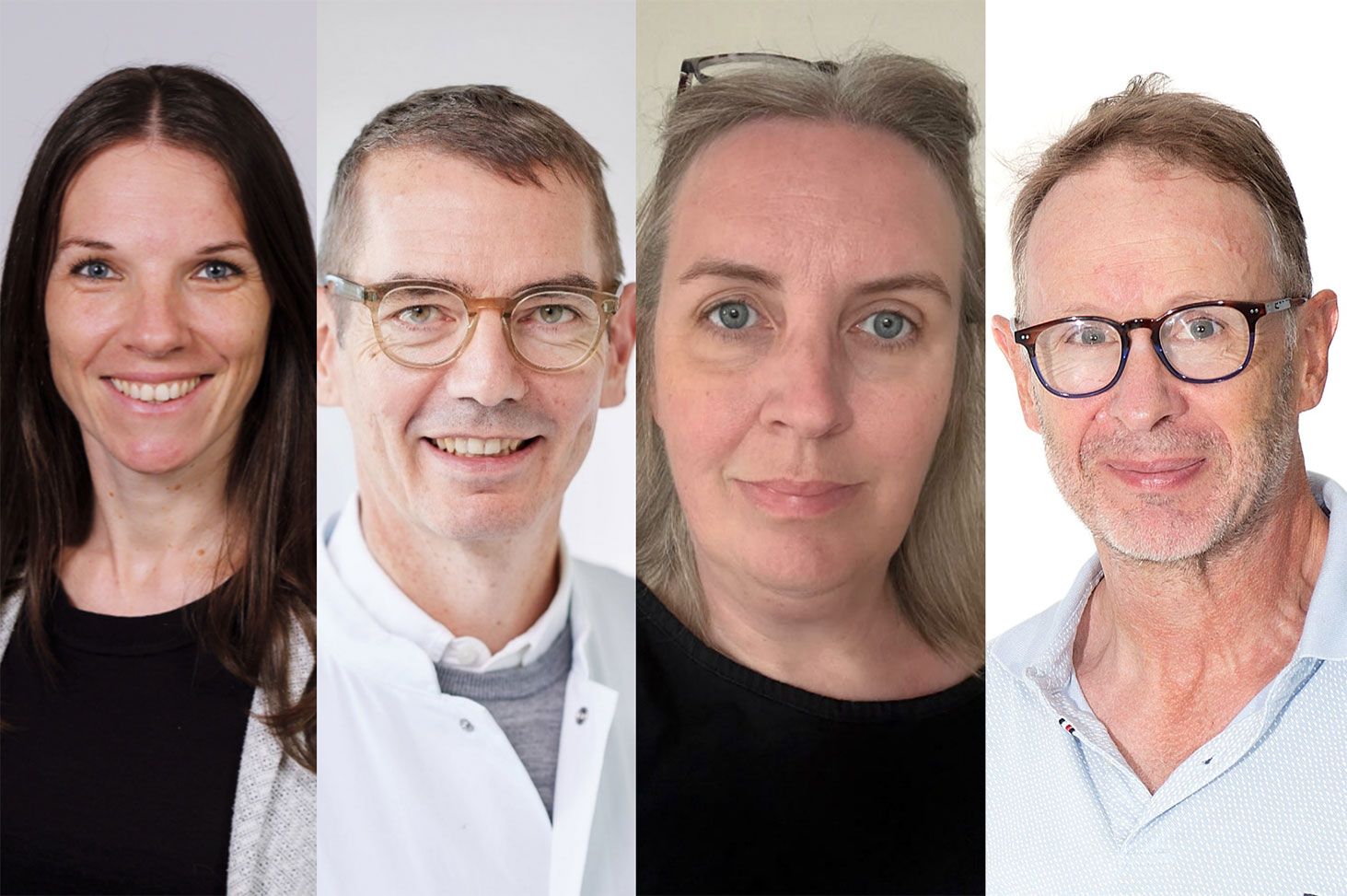 Les chercheurs ayant coordonné cette étude (de gauche à droite) : Dr. Emilie Montellier, première auteure (Inserm), Prof. Christian Kratz (MHH, Allemagne), Dr. Gaëlle Bougeard (Université de Rouen Normandie) et le regretté Prof. Pierre Hainaut (Université