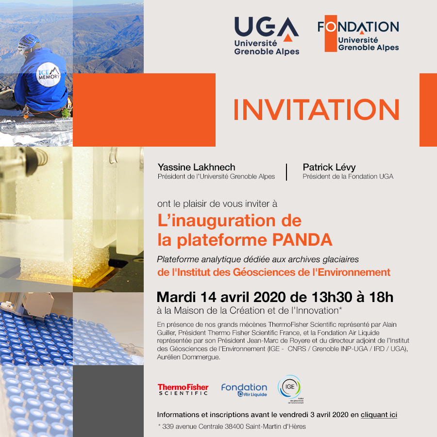 invitation inauguration plateforme PANDA