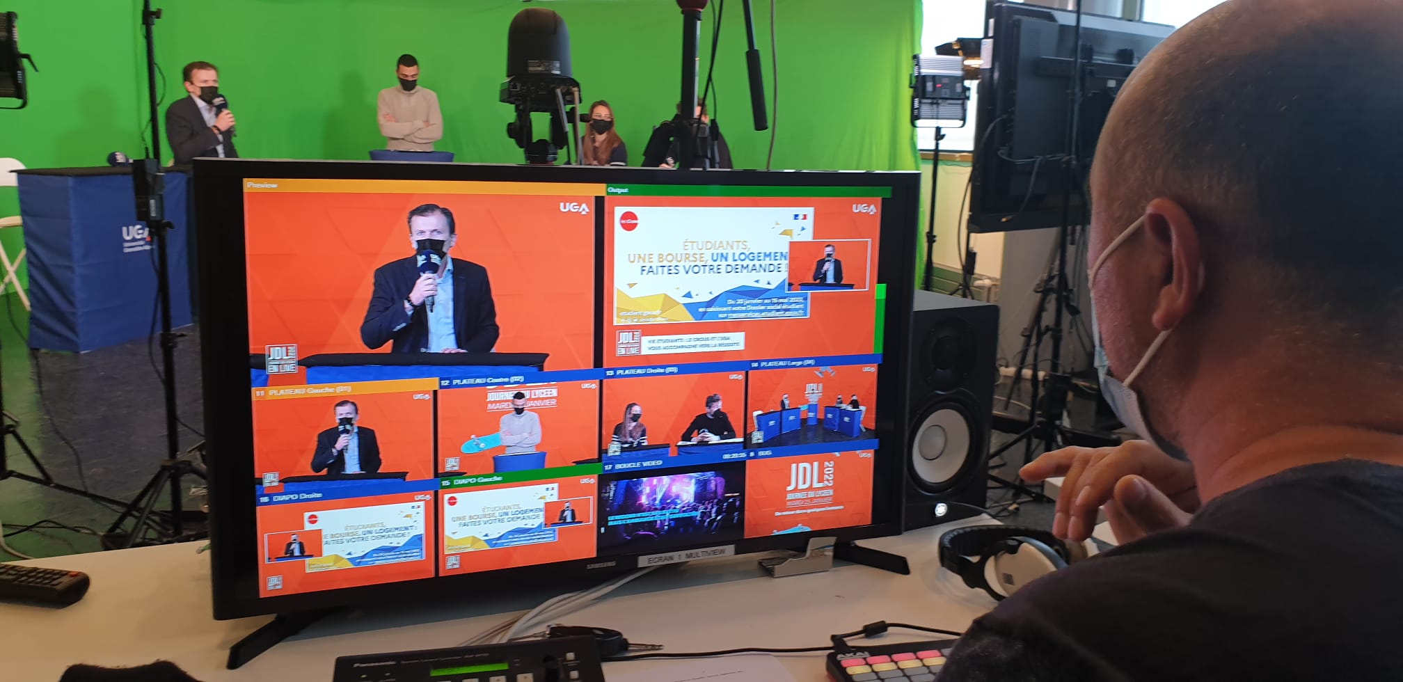 Le plateau du live Le plateau du live