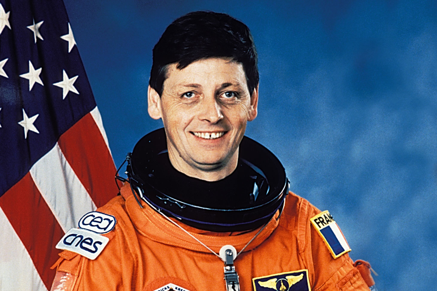 Jean-Jacques Favier in 1996 during his space mission aboard the American shuttle Columbia © NASA