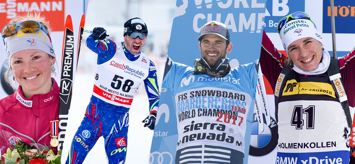 M. Dorin-Habert, M. Manificat, P. Vaultier et A. Bescond : 4 des 7médaillés olympiques 2018 de l’UGA © Shutterstock