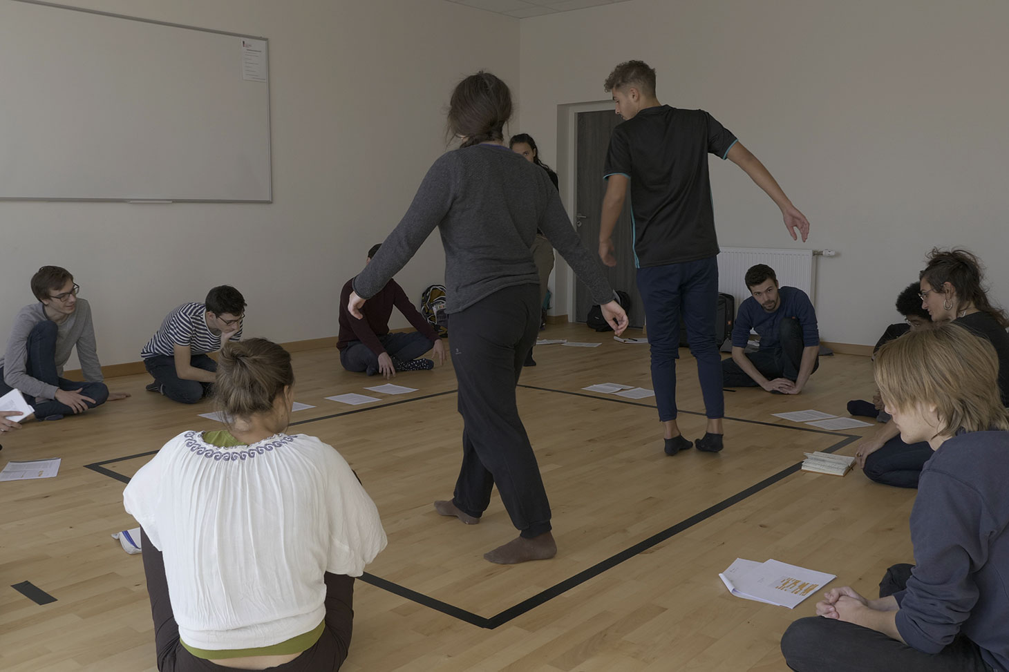 Atelier de danse pour le projet Les Corps pensants