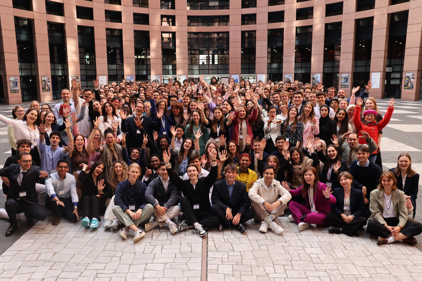 Les étudiantes et étudiants sélectionnés pour participer à l’European Student Assembly 2025 - Crédit photo @fusingphoenix
