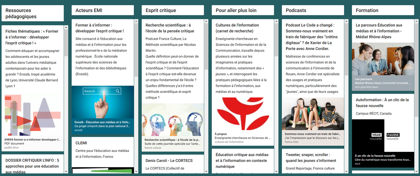 Padlet EMI à l'université