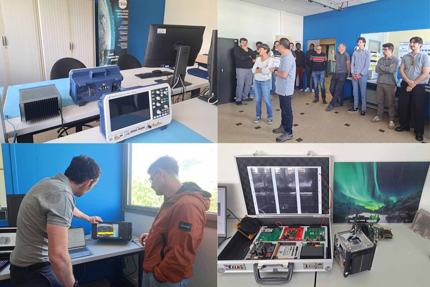 Photos de la salle PEPS et de ses équipements prises lors de l'inauguration de la plateforme