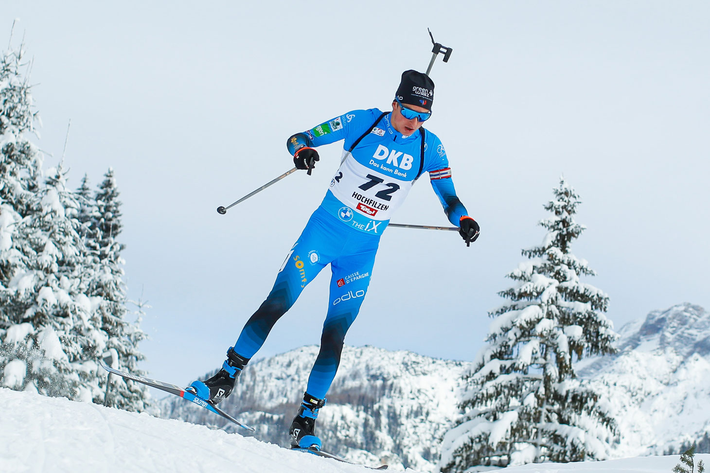 Éric Perrot, membre de l’équipe de France de biathlon et étudiant sportif de haut niveau en LiCenSe 2 STAPS, parcours entraînement sportif © Agence Zoom - Stanko Gruden