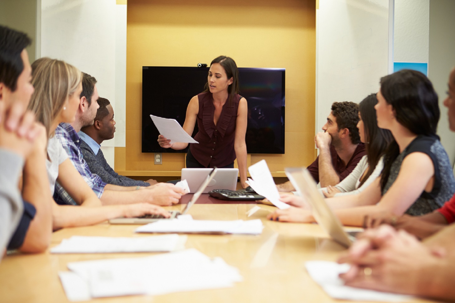 Une réunion de travail