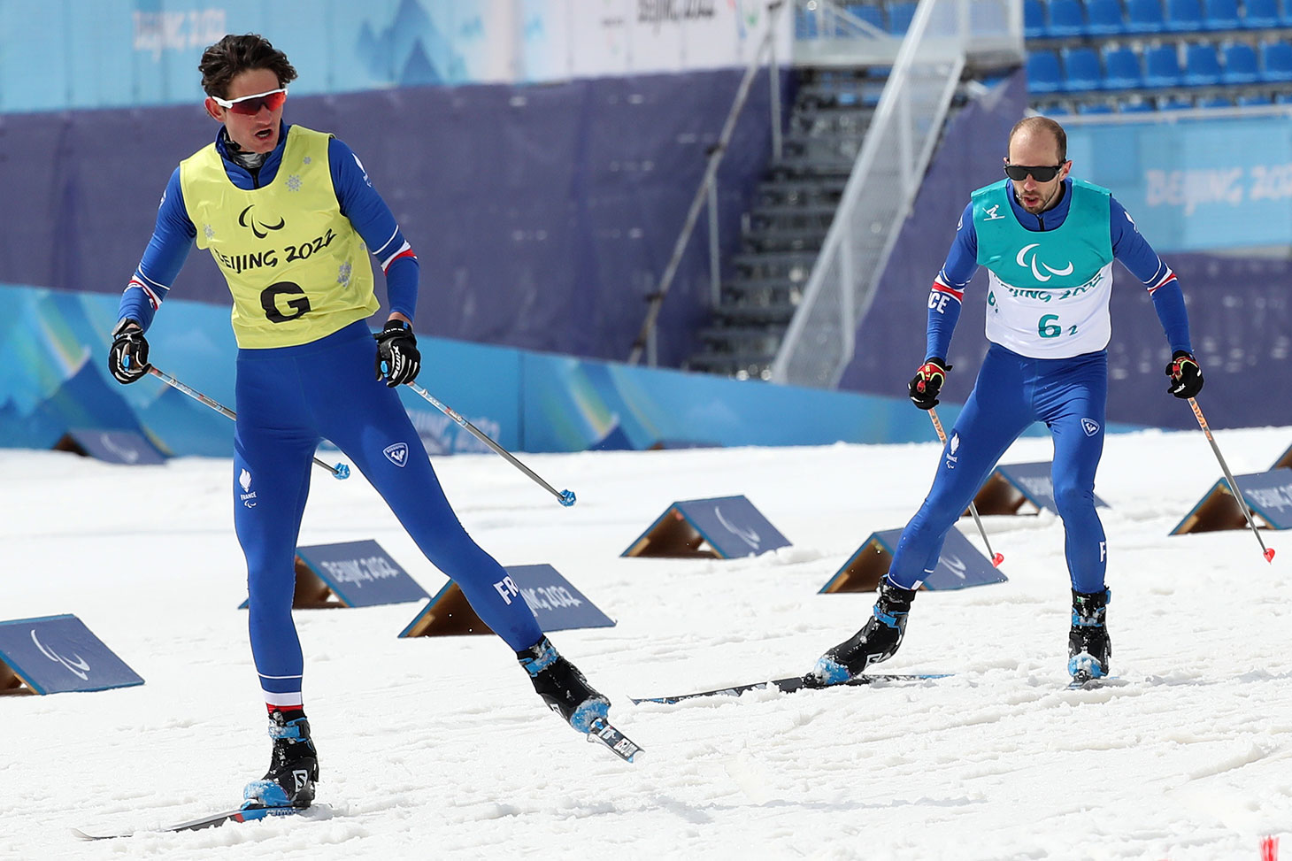 Anthony Chalençon et son guide Brice Ottonello © Grégory Picout - CPSF