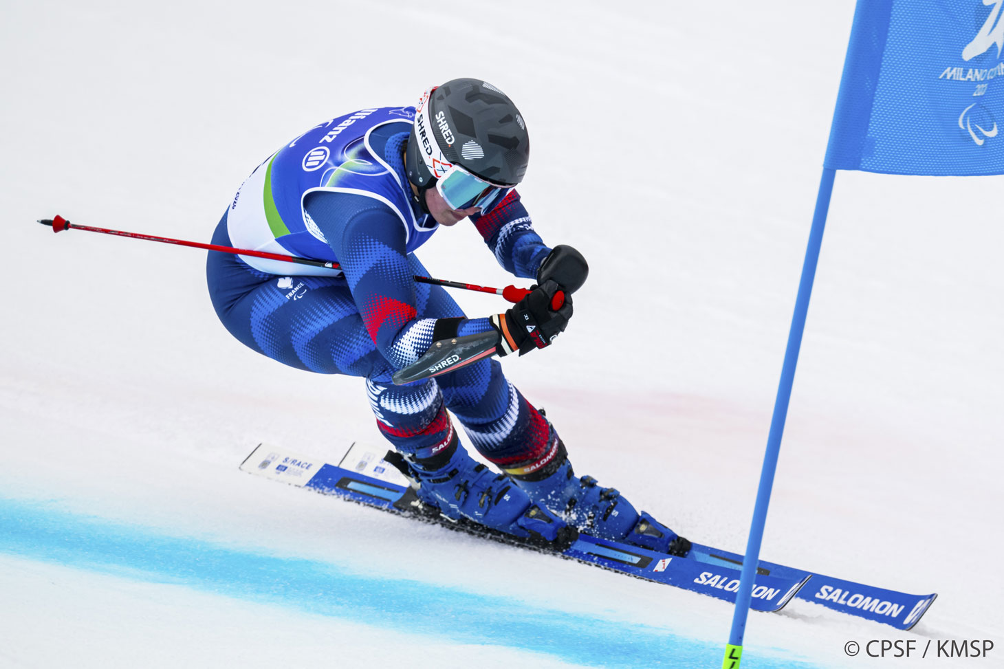 Aurélie Richard sur les pistes de Milan-Cortina © CPSF / KMSP Aurélie Richard sur les pistes de Milan-Cortina © CPSF / KMSP