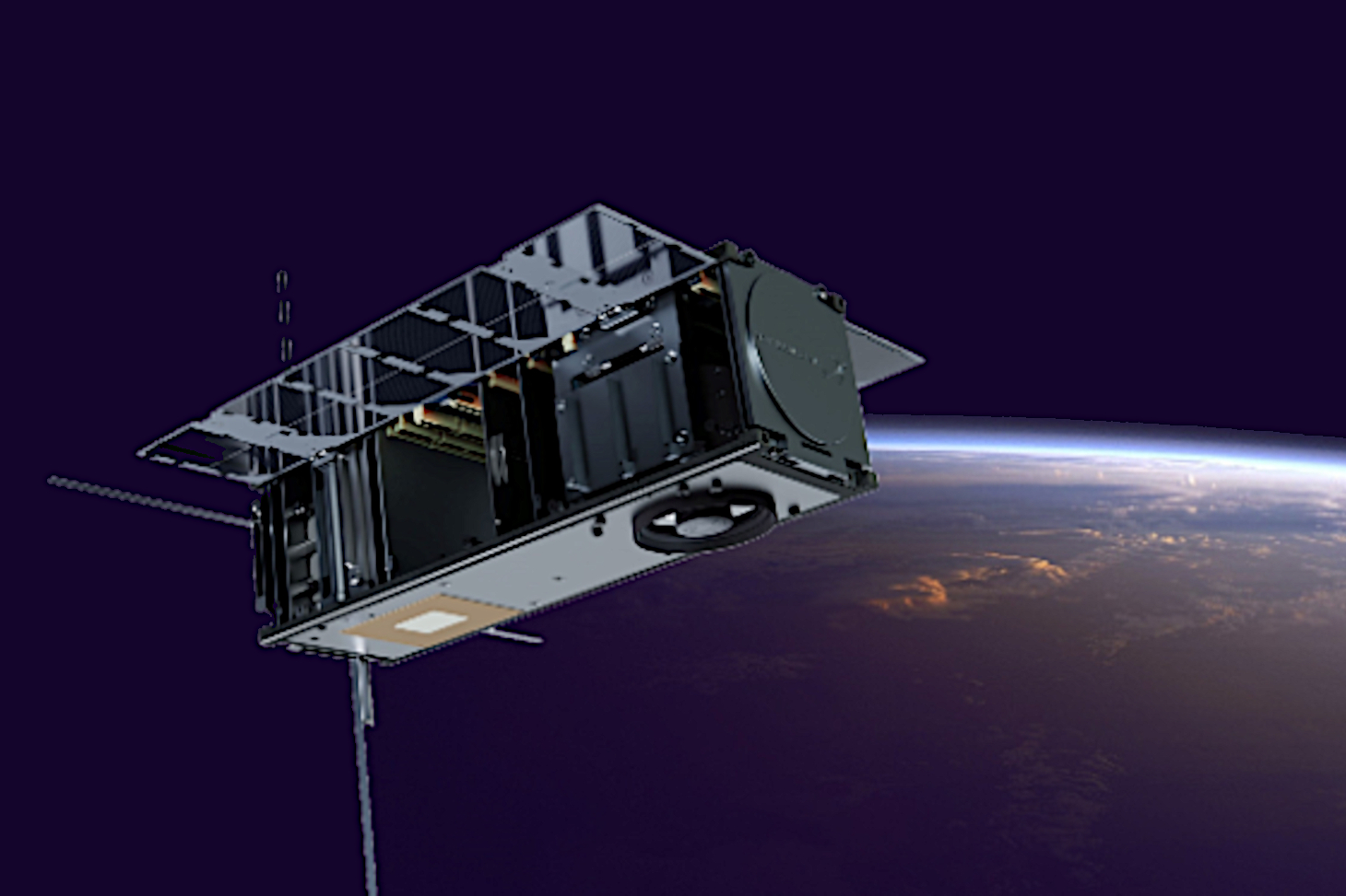 STORK, le nano-satellite partagé de l'entreprise SatRevolution, contenant la charge utile ThingSat ©SatRevolution