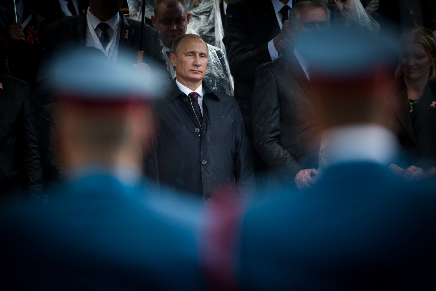 Le 9 mai 2022, jour anniversaire de la fin de la Seconde Guerre mondiale en Russie, Vladimir Poutine prononce un discours établissant un lien direct entre la lutte contre l’hitlérisme et l’« opération militaire spéciale » russe actuelle en Ukraine. Photo 