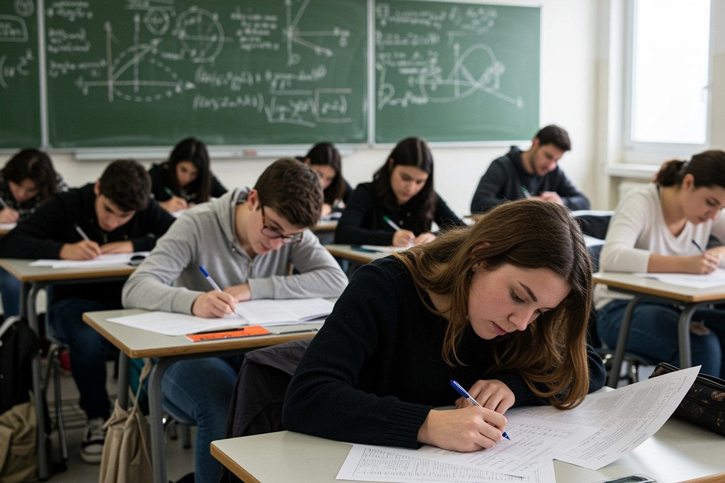 Des candidats du baccalauréat. Shutterstock