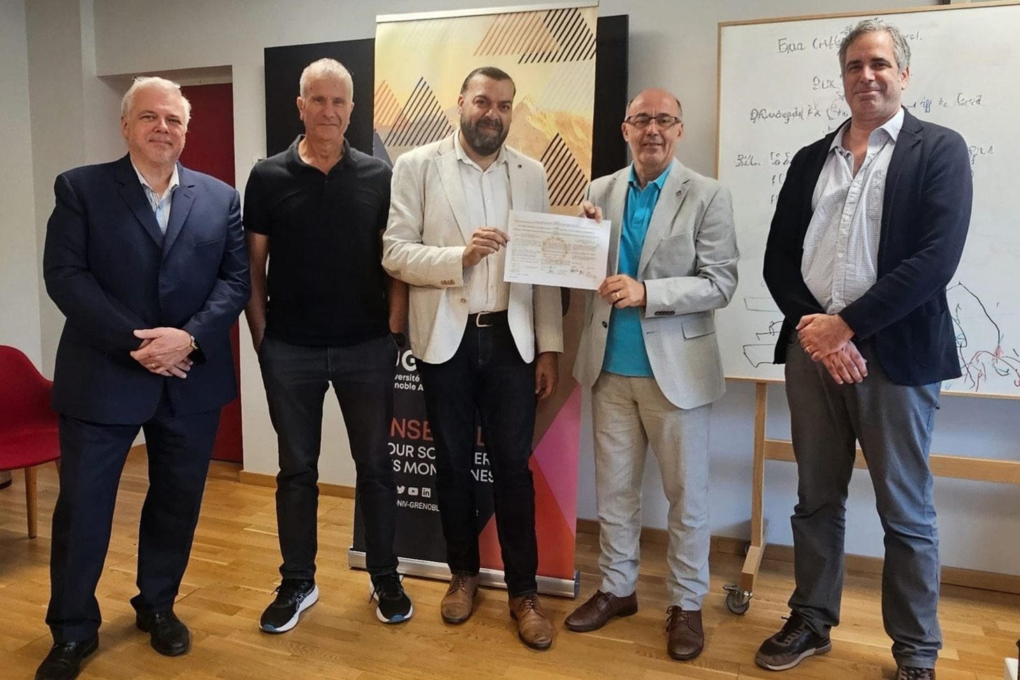 Signing of the final joint degree by Yassine Lakhnech, President of Université Grenoble Alpes, June 2026