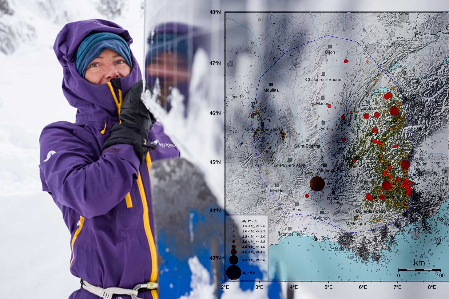 SISMalp, étude des séismes et mouvements de terrain des glaciers alpins