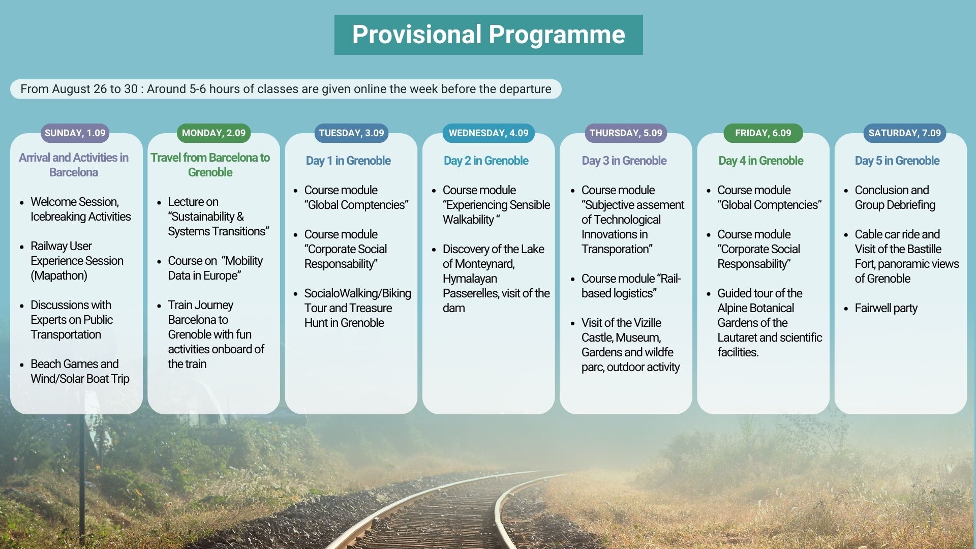 programme prévisionnel