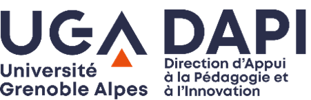 logo de l'Université Grenoble Alpes et de la Direction d'Appui à la Pédagogie et à l'Innovation