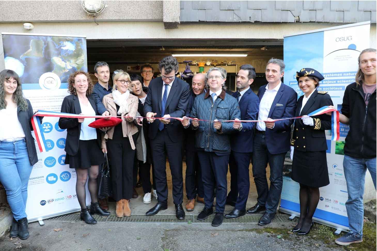 inauguration officielle des chambres froides de l'IGE avec le ministre Philippe Baptiste