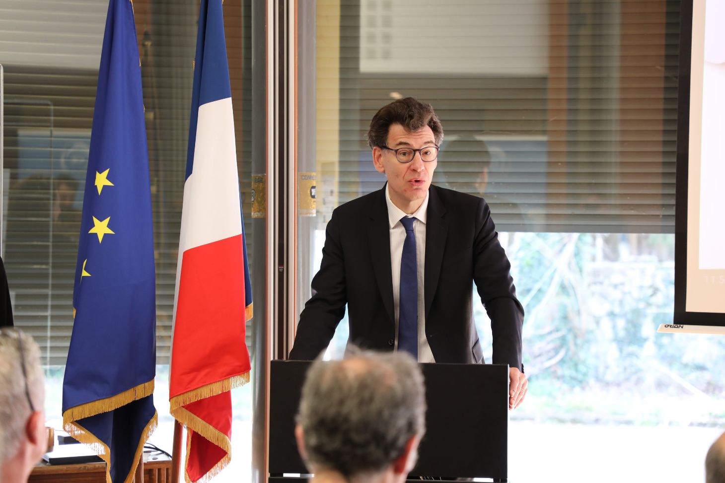 inauguration officielle des chambres froides de l'IGE avec le ministre Philippe Baptiste