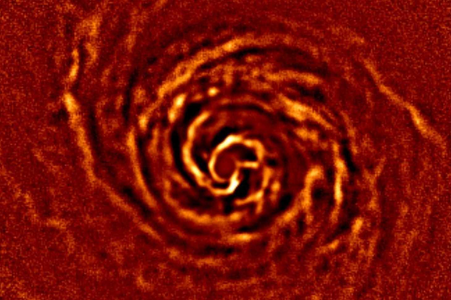 Le disque protoplanétaire d’AB Aurigae. © ESO