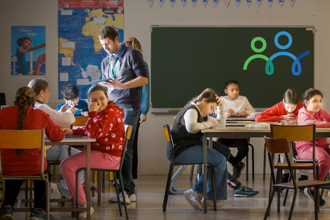 Elèves de la classe Marcel Cachin © Antonin Duhoux