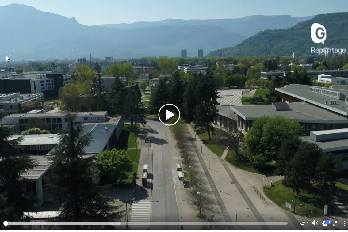 Le campus vu du ciel à l'heure du confinement